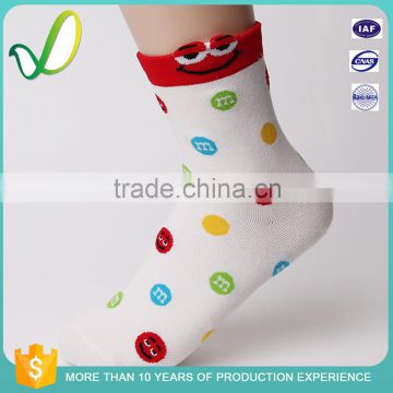 Tops Quality Branded Plain Girls Sexy Organic Cotton Cheap White Socks