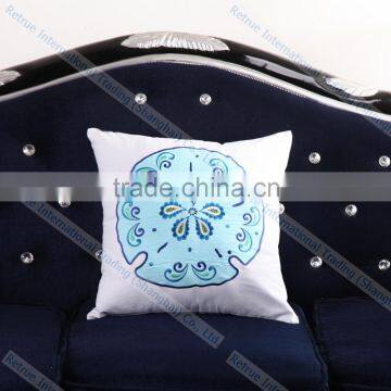 Embroidered Jelly Fish Cushion Cover Modern Decorative Throw Pillows for Couch