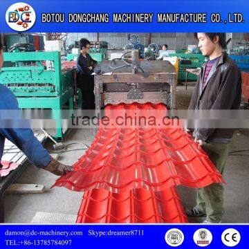 Good Quality Glazed Steel Metal Iron Step Tile Roll Forming Machine For Metal Building