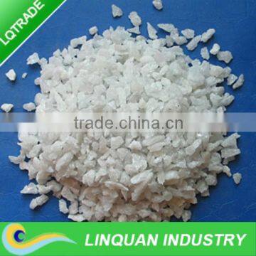 White fused alumina powder of refractory