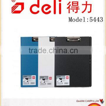 Deli Folding plate clip , A4 PP material model 5443