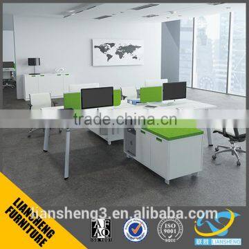 2016 latest design modern office table High quality cheap price with MFC board side return