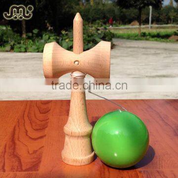 High Quality Beech Wood Green Solid Kendama