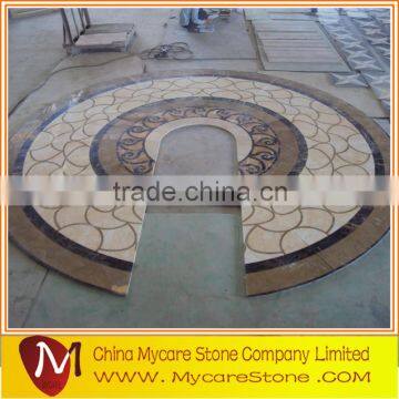 Competitive price natural marble medallion water jet stone