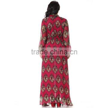 The Summer Dress Code of the New D Family of Irregular Sacred Heart Printed Chiffon Italy Classical Romantic Style photo-3