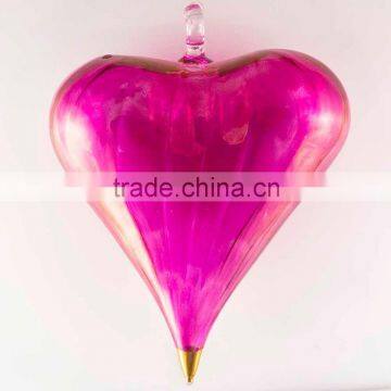 Heart Glass Christmas Ornaments