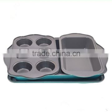 3pcs carbon steel baking pan