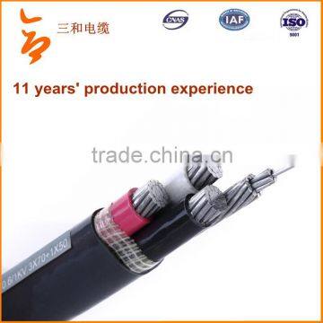 XLPE Insulated XLPE Sheath Overhead Concentric Cable
