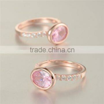 Gold Plated Single Stone 925 Silver Ring Designs With Gemstone photo-5