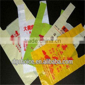 alibaba china factory material t-shirt plastic shopping bag