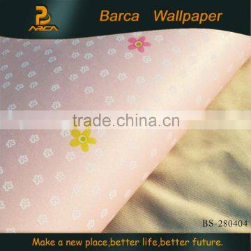 Glitter pattern non-woven wall paper for interior decoration