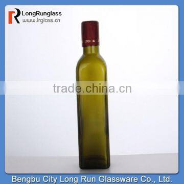 Longrun  china bengbu square blackish green wine glass bottle hot sale glassware wholesale
