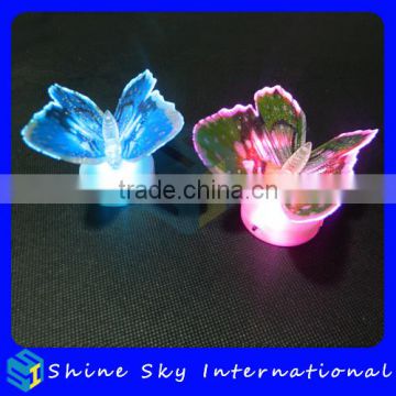 Multicolor Night Time/Wedding/Party Decoration Fiber Optic Led Butterfly Light