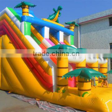 Best quality pvc tarpaulin inflatable dinosaur slide