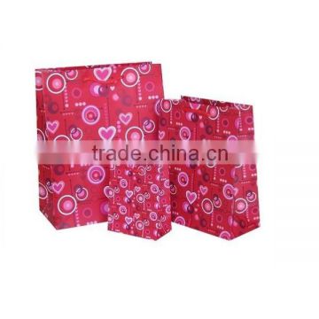 China gift paper bag manufactures popular red festival paper gift bag