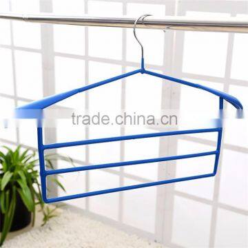 Best quality wholesale cheap Metal+PVC coated pants clothes hangers