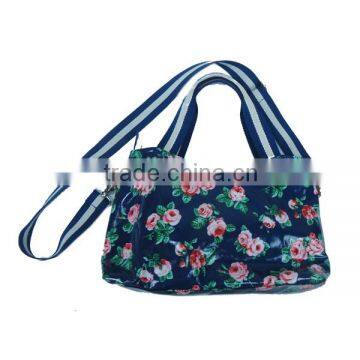 2016 fashion designer canvas handbag, oem high quality girls shopping hand bag