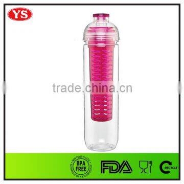 800ml Bpa Free Reusable Fruit Infuser Tritan Water Tumbler With Lid