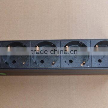 IEC C14 to German Germany Schuko Socket socket 4-way Outlet Power Distribution Board & Power Strip