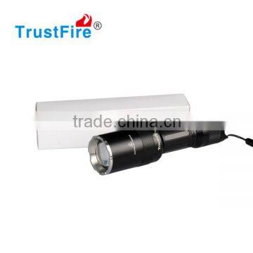 TrustFire Hot sale aluminum zoomable maglite Z6 with 1*CREE XM-L 2 led 1600lumen 1*18650 battery operated