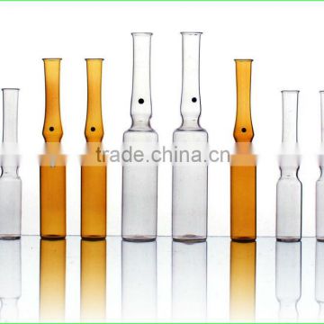 Amber pharmaceutical Glass ampoule ,placenta ampoules,ampoules serum,collagen ampoules bottle