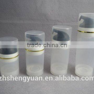 PP plastic bottles for cosmetics with labels