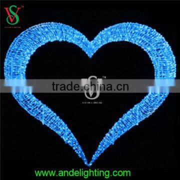 New Design Colorful Sweet Heart Sculpture Light for Wedding Decoration photo-3