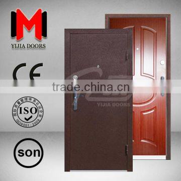 YIJIA ECONOMICAL MDF WOOD STEEL MELAMINE ARMED DOOR,YJRH45