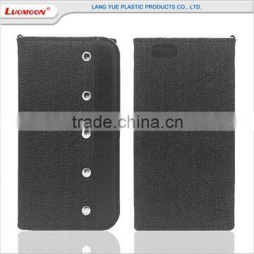 With ID Card Slot Denim Mobile Phone Leather Flip Cover Case for Oppo Neo 7 A37 photo-5