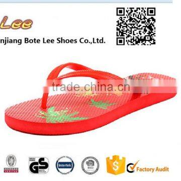 2015 summer cheap custom printed flip flops