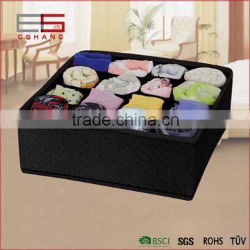 Folding underware fancy makeup fabric storage box drawer