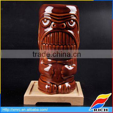 2016 OEM ceramic Hawaii tall cheap tiki mug