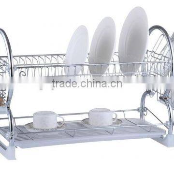 XiangYi 2 tier Metal Chrome Dish Rack