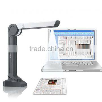 ocr id scanner A4 size 10 languages OCR function 1600*1200 resolution