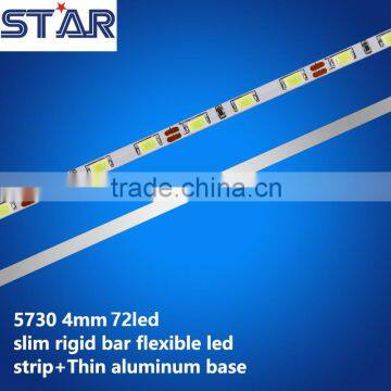 DC12V 72led 4mm slim backlit light box rigid 5730 led strip cold white