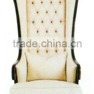 genuine leather antique soft upholsteryed throne chair