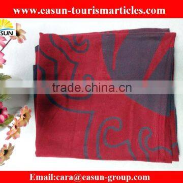 dark red good quality Jacquard airline blanket