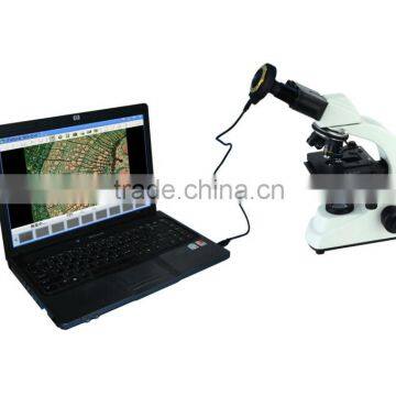 5.0MP high resolution DBMVV3000-5B digital biological microscope euipped with microscope camera