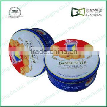 Food Grade Wholesale Round Cookie Tin