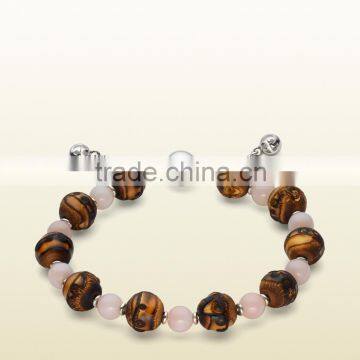 Fashion beautiful gold charm bead bracelets