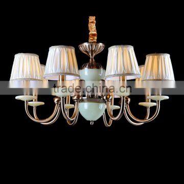 Hot sale Iron glass Pendant Chandelier with 8 bulb