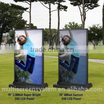 EKAA 32''42''46''55'' wall mounted outdoor waterproof high definition lcd advertising display with HDMI