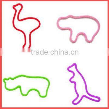 animal shape sinicone rubber band