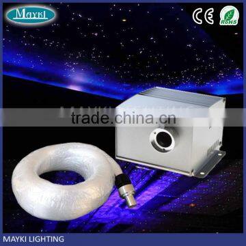 Starburst fiber optic night light with end fiber optic cable and sigle port illuminator