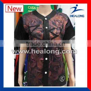 Digital Dye Sublimation Women Baseball Jersey Shirt Uniform Sportswear Dresses Wear