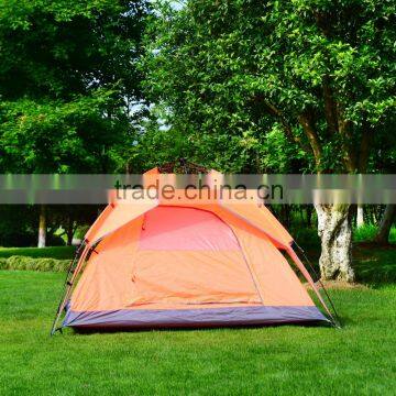 Outsunny 7' x 6' 2-Person Camping Tent Instant Tent with Rainfly - Orange/Dark Gray