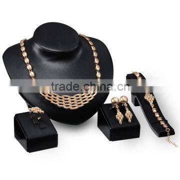 Bridal Jewelry Set Beautiful Women Fashionable African Necklace Earring Bracelet Sets JW009 Fashion Accessories