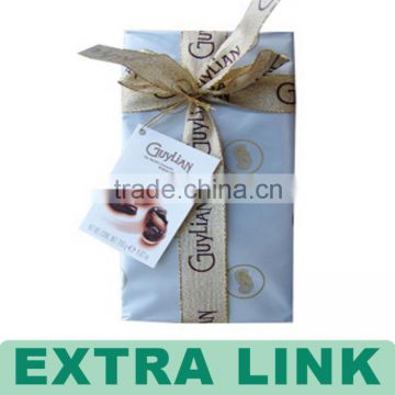 Factory directly sale Luxury chocolate box with ribbon and hang tag