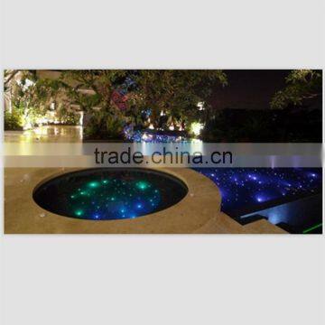 Super bright fiber optic light kits for swimming pool giving twinkle effect with WIFI function work according to music rhythm