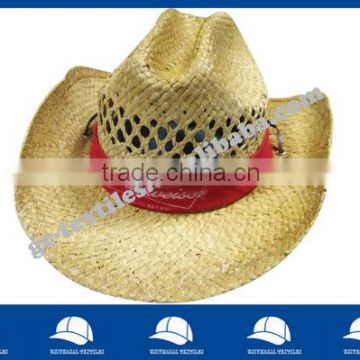 fashion cowboy hat with red ribbon